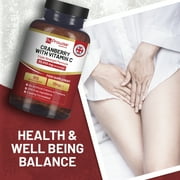 Triple Strength Cranberry 30,000mg Added with Vitamin C - 180 Vegan Tablets I UTI Support for Women I Easy to Swallow Tablets I Made in The UK by Prowise Healthcare