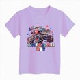 thumbnail image 4 of TOWED22 Boys T Shirts Kids Short Sleeve Shirt Crewneck Summer Basic Tee Tops 5-14 Years(Purple,5-6 Y), 4 of 4