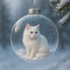 thumbnail image 5 of Yuarrent Adorno navideño colgante de cristal con forma de globo de nieve 3D con forma de gato, ligero y acrílico, ideal para amantes de los Kits de decoración para fiestas B, 5 of 6