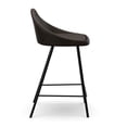 thumbnail image 3 of Pemberly Row Vegan Leather Counter Height Stools (Set of 2) in Tobacco, 3 of 5