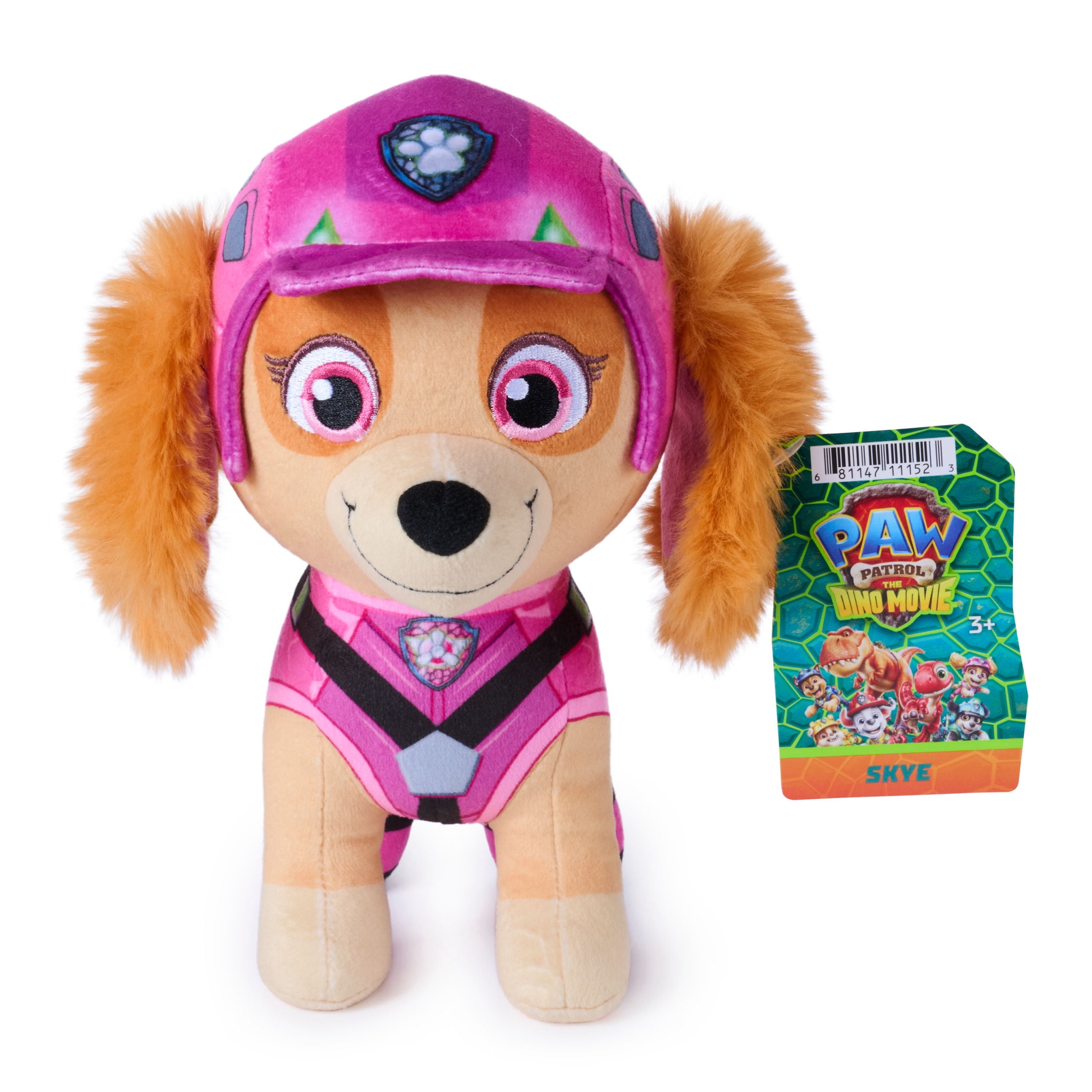 PAW Patrol The Dino Movie 8-Inch Skye Plush Toy, for Ages 3 and up