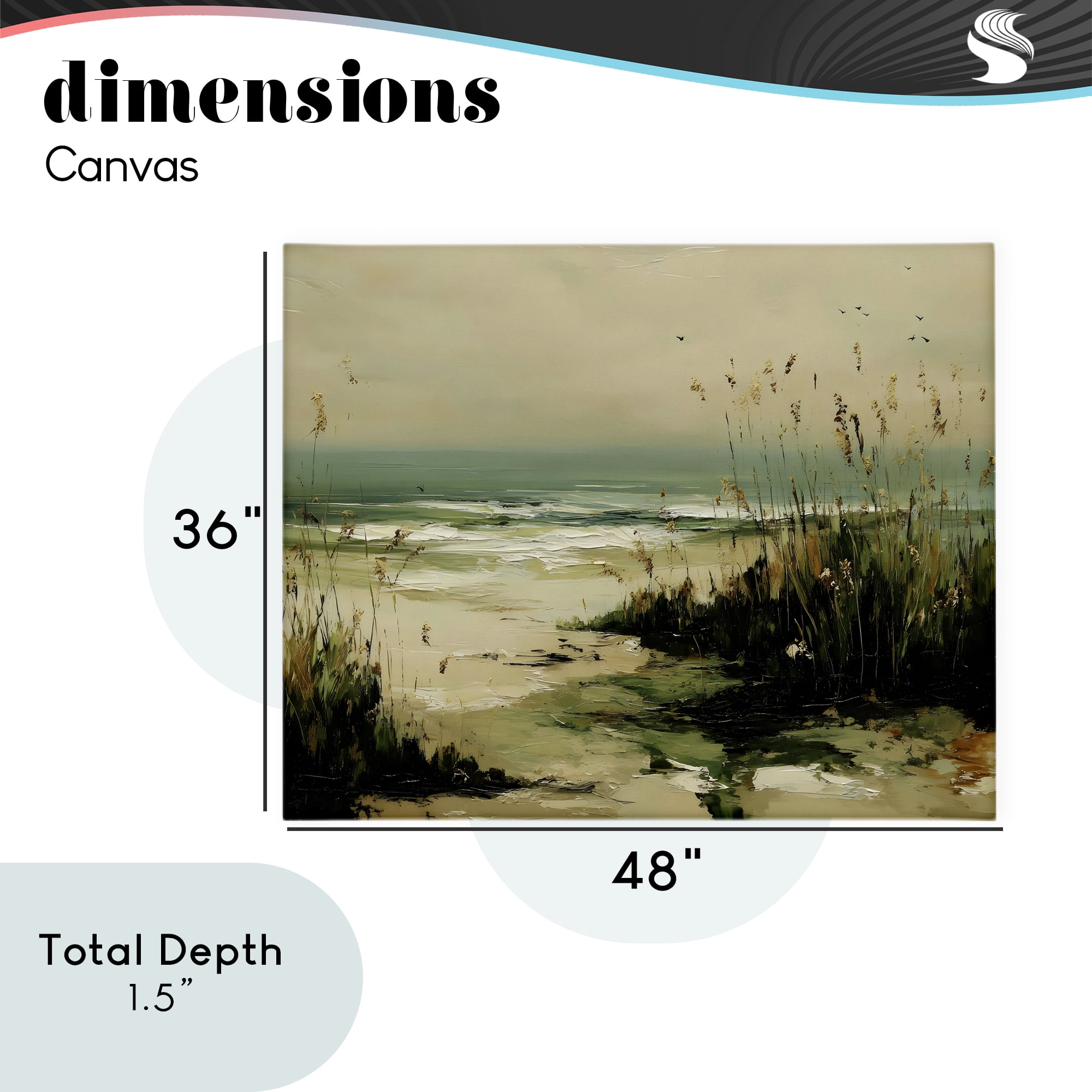 Stupell Industries Sea Oats on the Beach Canvas Wall Art, design by Franklyn Gregory