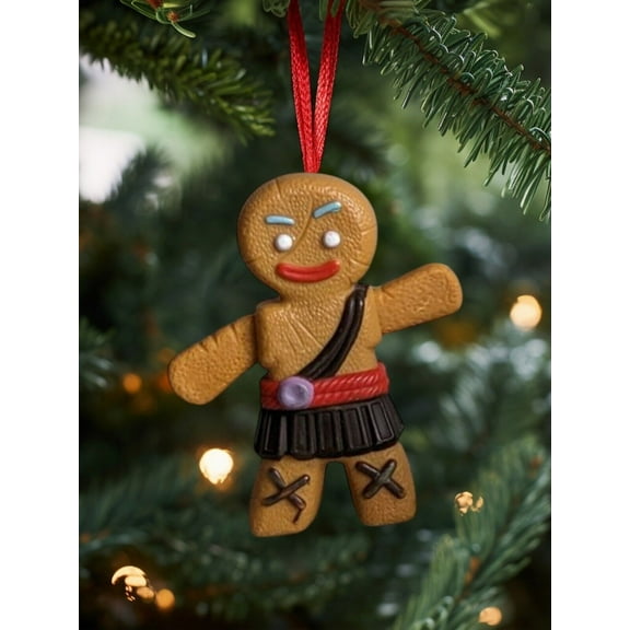Gingerbread Man Shrek Forever After Holiday Christmas Tree ORNAMENT 3” Figure