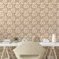 thumbnail image 2 of Ambesonne Floral Peel & Stick Wallpaper for Home, Flowers Nature Vintage Art, 13"x100", Pale Peach Blush and White, 2 of 5