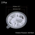 thumbnail image 2 of Uxcell 6.1" O.D. 400 Mesh Food Filter Strainer Kitchen Mesh Filters Strainers Fine Mesh Sieve White 2 Pack, 2 of 6