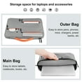 thumbnail image 2 of Sac pour Ordinateur Portable, Housse pour Ordinateur Portable Tout Autour, Conception de Protection à Quatre Couches, Fonction Imperméable, Espace de Rangement Multifonction, Compatible avec MacBook Air/Pro, pour Portable 13/14/15 Pouces, Surface Ordinateur Portable, Dell, 2 of 8