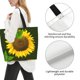 thumbnail image 3 of Disketp Sunflower3 Bolsa Tote Estampada para Mujer, Bolso de Hombro y de Mano para Compras y Viajes, 3 of 8
