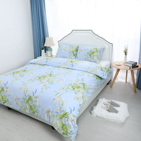 Unique Bargains 100 Cotton Duvet Cover Bedding Set Floral Pattern