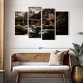 thumbnail image 3 of Elephant Stock Grist Mill At Babcock Park Wall Art - Horizontal Multi Panel Canvas - Dining Room Wall Decor - Nature Multi Panel - Black And Brown Decor - 52" x 32", 3 of 7
