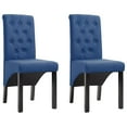 thumbnail image 5 of vidaXL Dining Chairs Side Chair with Solid Wood Legs for Home Kitchen Fabric, 5 of 26