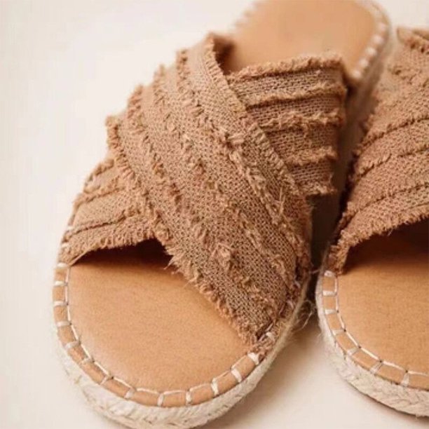 Sandalias planas con correa cruzada sandalias de playa con punta abierta zapatillas de casa informales para mujer
