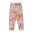 thumbnail image 4 of Kll Womens Beautiful Fox Print Pajama Pants Soft Pajama Bottoms For Women Cozy Lounge Pants, 4 of 9