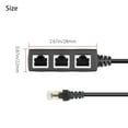 thumbnail image 7 of Ethernet Splitter Cable, Flexible Connection for 3 Computers Sharing High-Speed DSL, Cable Modem Ports, 7 of 7