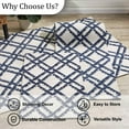 thumbnail image 5 of Park Designs Bamboo Trellis Blue Indoor Rug 4' x 6', 5 of 5