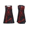thumbnail image 7 of KLL Cyberpunk Cityscape Lights Pattern Womens Summer Dresses 2025,Loose Round Neck Sleeveless Sundresses Tank Dresses with Pockets, 7 of 7