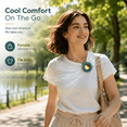 thumbnail image 5 of Clip On Fan Bladeless Wearable 25dB Silent 3 Speeds Mini 900mAh Rechargeable Type C Hands Free Stroller Office Summer Cooling Portable Gadget, 5 of 7