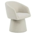 thumbnail image 4 of Spruce & Spring Modern Swivel Dining Chair with Sheltering Back and Cushioned Seat No Assembly, Single, Beige, 4 of 14