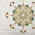 thumbnail image 2 of Simply Daisy Green Colored Snowflake Star Christmas Soft Spun Polyester Decorative Throw Pillow, 14" x 20", 2 of 3