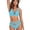 D96/Blue, variant on Bikini Sets For Women Mesh High Waisted Bikini Push Up 3 Piece Vintage Swimsuit Retro Ruched High Waist Bikini Set 2026 Retro Swimsuit