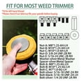 thumbnail image 3 of Universal Weed Eater Head,Easy Feed Trimmer Bump Head with Wear-resistant rotating iron plate, Weed Wacker Head Trimmer Head for Echo,Ego,Dewalt,Stihl,Ryobi...with 14ft 095’’Trimmer Line,Orange, 3 of 8