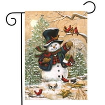 Briarwood Lane Winter Friends Snowman Garden Flag