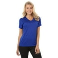 thumbnail image 1 of BlueGeneration Ladies Heathered Wicking Tee - Heather Royal Medium Solid, 1 of 1