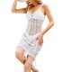 thumbnail image 3 of Txlixc Pullover de Bikini para mujeres, ganchillo, fideos huecos, vestidos sin mangas, borlas, adecuado para bañadores de playa Txlixc moda, 3 of 8