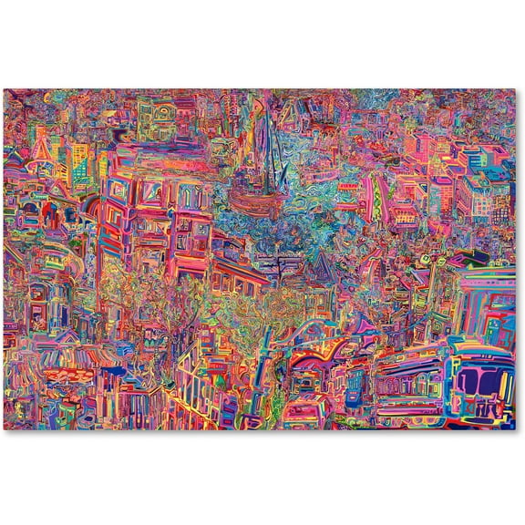 Trademark Fine Art "City" Canvas Art by Josh Byer