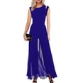 thumbnail image 3 of LilyLLL Womens Evening Party Sleeveless Dressing Playsuit Pants Chiffon Sheer Jumpsuit, 3 of 4