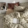 thumbnail image 1 of Ins Style Bedding Set Fashion Solid Color Washable Duvet Cover Without Comforter Pillowcases Sheet for Student Soft Home Textile, 1 of 6