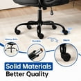 thumbnail image 6 of Waleaf Leather Office Chair,Wide Seat Small Computer Desk Chair Ergonomic Mid-Back Executive Chair with Back Support for Short People,Black, 6 of 11
