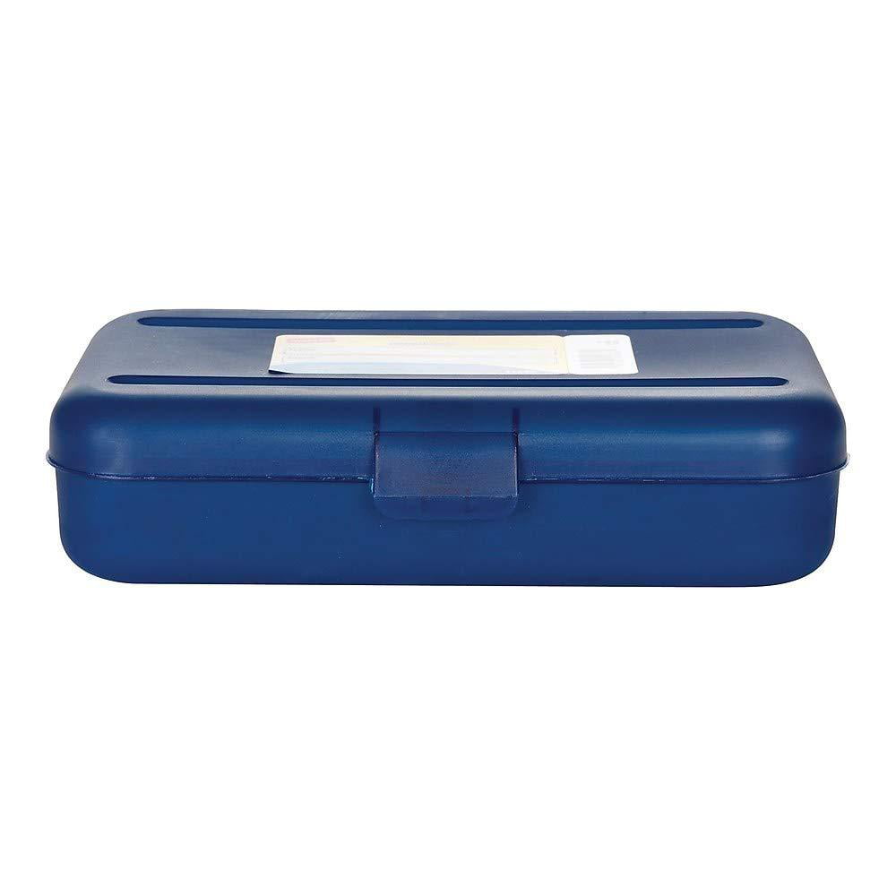 New Staples 472595 Pencil Box Translucent Blue 