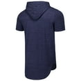 thumbnail image 3 of Men's Majestic Threads Navy Houston Astros Tri-Blend Hoodie T-Shirt, 3 of 3
