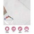 thumbnail image 6 of Easter Bunny Kitchen Dish Towels for Drying Dishes Set of 4, Colorful Eggs Spring Tulips Flower Blue Stripes Waffle Weave Microfiber Hand Tea Bathroom Towels Quick Dry & Absorbent Towel 15.7x23.6, 6 of 7