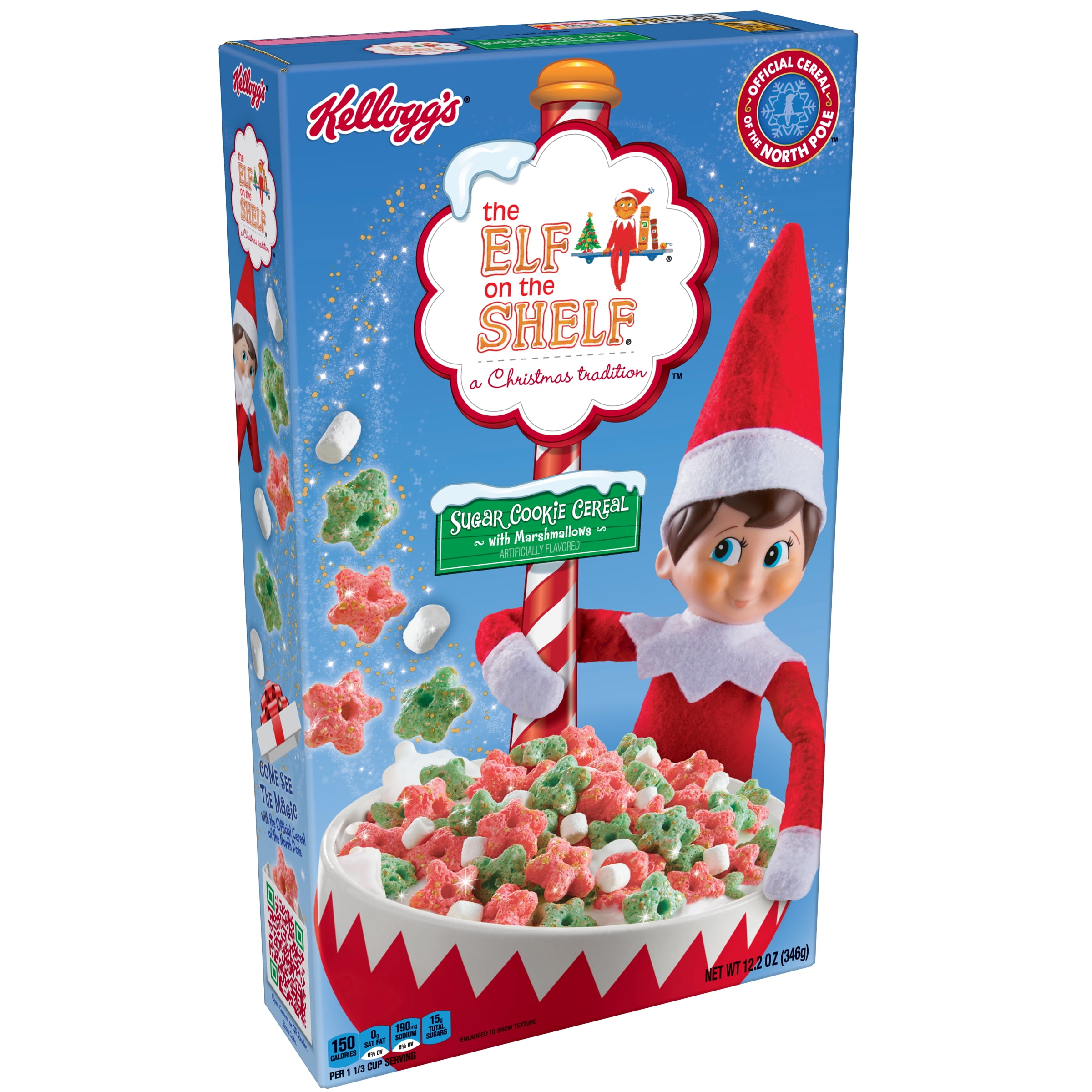 Kellogg's Elf on the Shelf Sugar Cookie with Marshmallow Breakfast