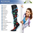 thumbnail image 7 of 6 Pairs Copper Compression Socks for Women & Men Circulation 15-20 mmHg - Better Blood Flow, Swelling , Best Support for Medical, Running, Nursing, 7 of 7