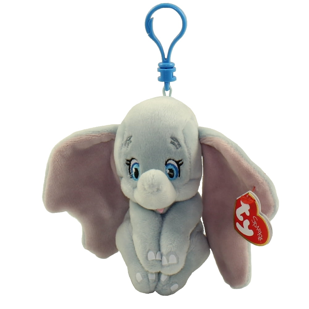 TY Beanie Baby DUMBO the Elephant (Disney) (Plastic Key Clip 3.5