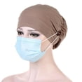 thumbnail image 1 of Avec Boutons Porte-Chapeau Visage Protection Oreilles Bandeau, 1 of 2