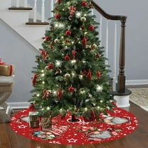 Upgraded Christmas Tree Skirt Christmas Classic Faceless Old Man ElementChristmas Decoration Tree Skirt Christmas Tree Bottom Decoration Apron Gift A