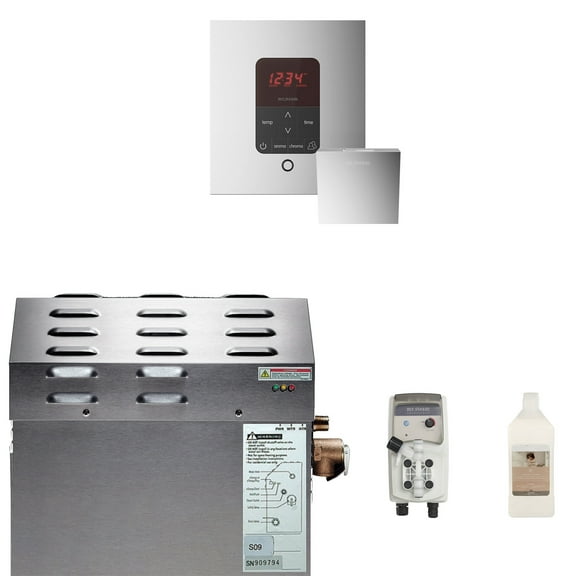 Mr Steam MS225EC1 7.5kW Steam Generator with iTempoPlus Square Control in Polished Chrome - 07C10DA0A00