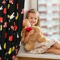 thumbnail image 2 of Kids Room Window Curtain 82 in x 63 in, Red and Black Bedroom Curtains for Kids Room Decor, 2 Panels 41 x 63 Living Room Cartoon Mouse Window Curtains for Girls and Boys, 2 of 5
