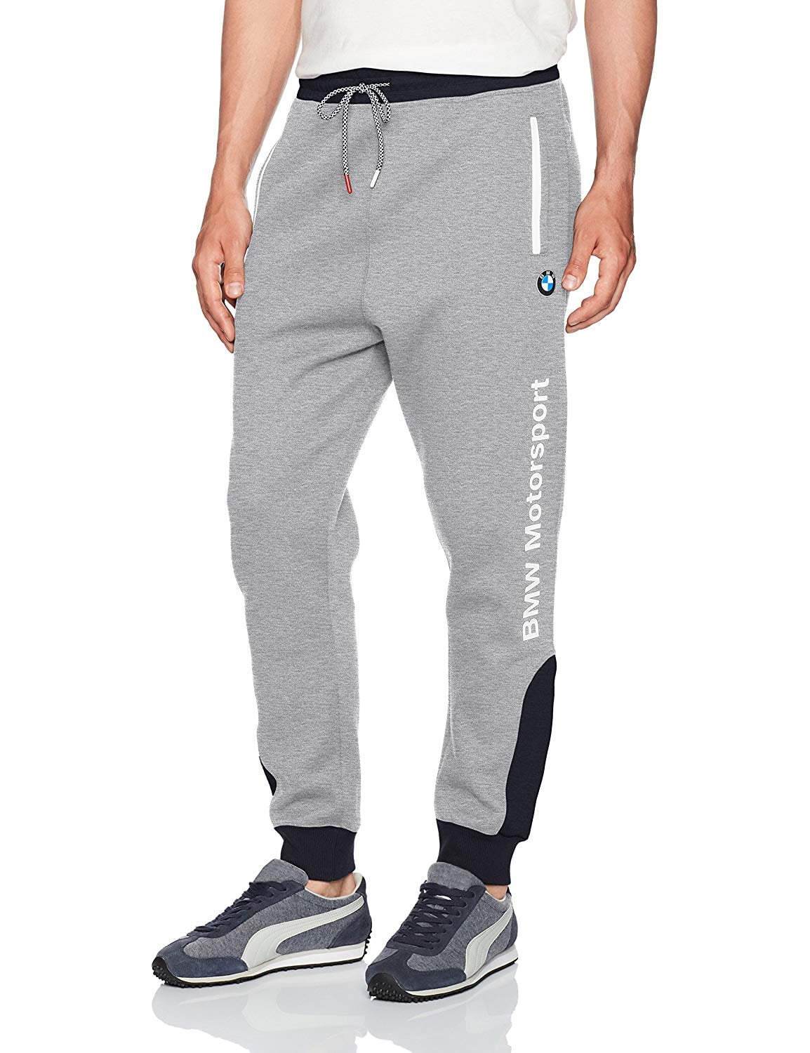 mens puma joggers grey