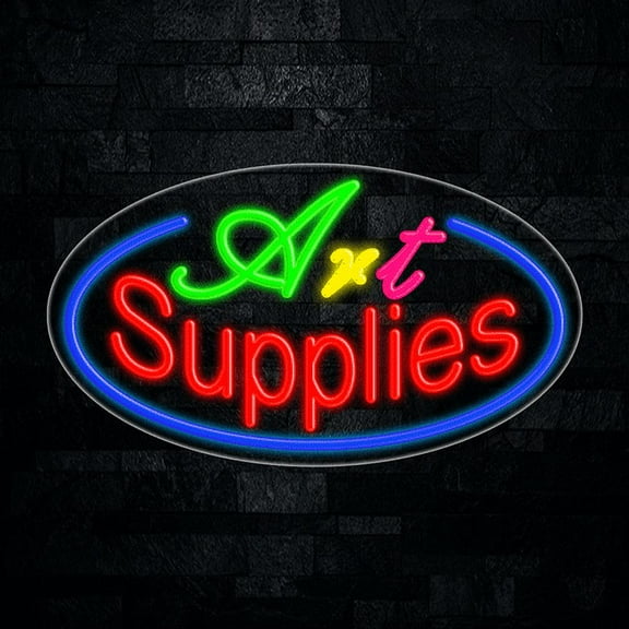 Art Supplies LED Neon Sign 28"L x 16"H #34379