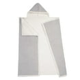 thumbnail image 3 of Safdie & Co. Premium Ultra Soft Reversible Sherpa Hoodzy Hooded Throw Blanket Light Grey, 3 of 3