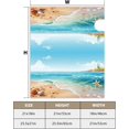 thumbnail image 3 of Summer Ocean Mailbox Cover Blue Sea Starfish Shell Conch Sea Snail Magnetic Mailbox Covers Standard Size 21x18 Inch Summer Holiday Ocean Decor Post Letter Box Cover for Garden Yard Outdoor, 3 of 6