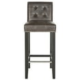 thumbnail image 2 of SAFAVIEH Thompson Bar Stool Antique Brown, 2 of 7