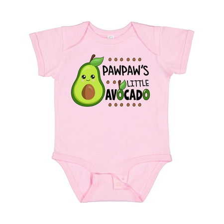 

Inktastic Pawpaw s Little Avocado with Cute Baby Avocado Gift Baby Boy or Baby Girl Bodysuit