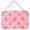 Pink, variant on Carolines Treasures BB7543DS812 Watercolor Paper Clips and Polkadots Pink Wall or Door Hanging Prints 8x12 multicolor