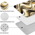 thumbnail image 5 of Black Marble Gold Wave Pattern Bathroom Rugs Sets 3 Piece,Toilet Cover Set,Absorbent Non Slip Bathroom Mats Sets with U-Shaped Contour Rug Toilet Rug Set, 5 of 5