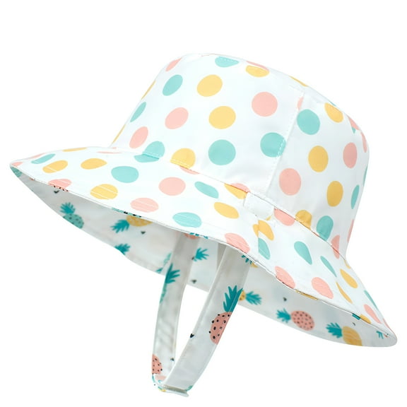 TELOLY Baby Sun Hat,Comfortable to Wear Toddler Sun Hat,Adjustable Strap Infant Sun Hat,Style